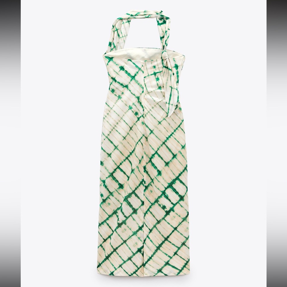 ZARA Woman Printed Midi Dress L